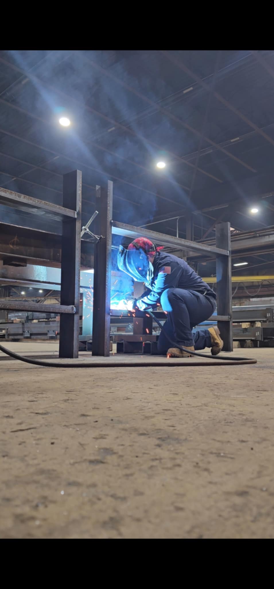 MIG Welding Roof Frame