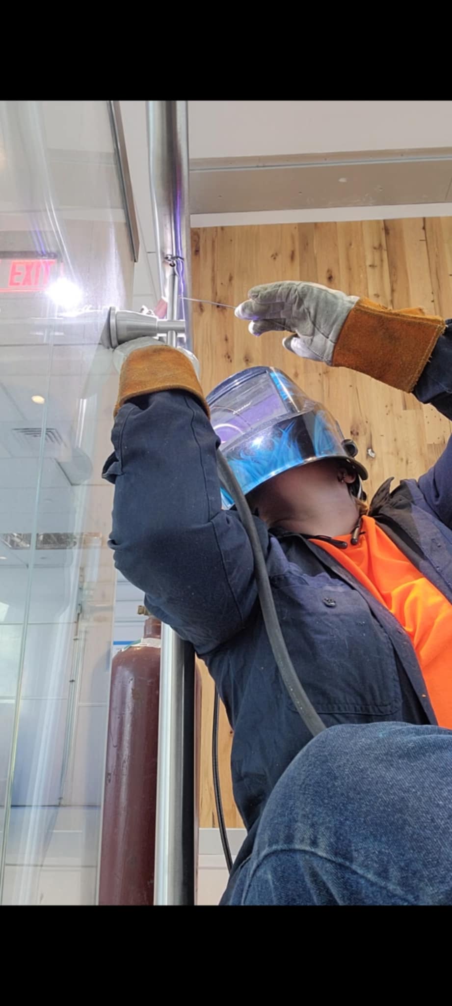 Overhead TIG Weld