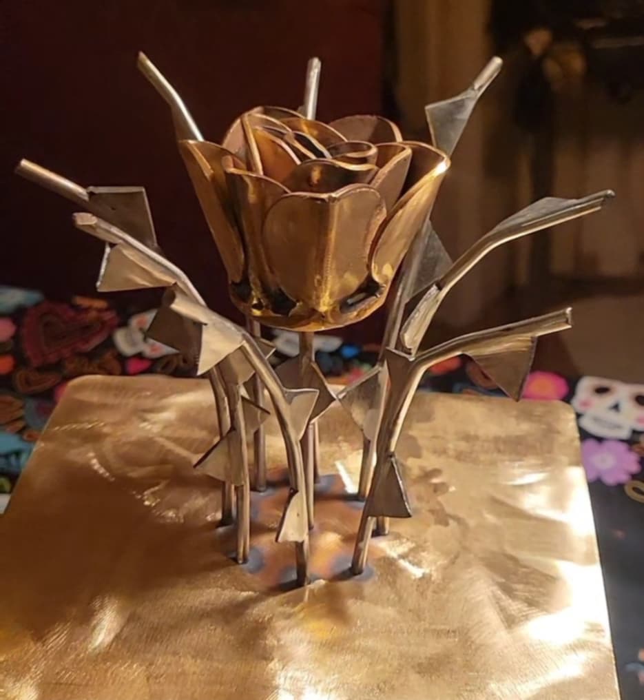 Welded Metal Flower